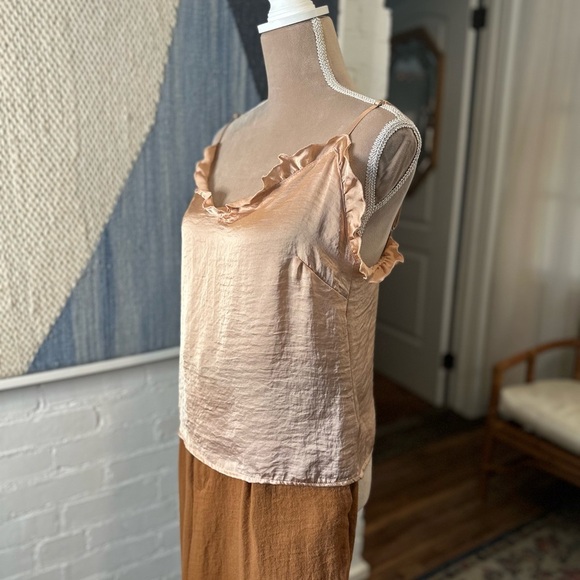Free People Intimates Ruffle Lingerie Style Tank Top - Picture 5 of 10